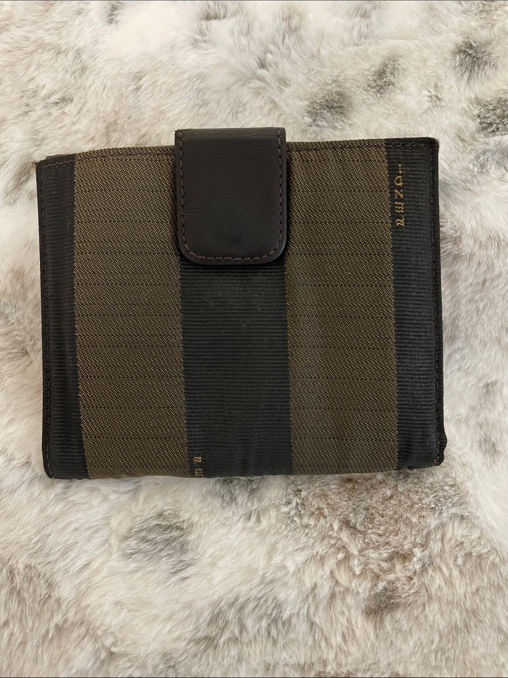 Men's Vintage Fendi Pequin Stripe Wallet